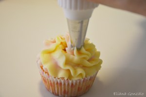 Cupcakes de limón y fresa
