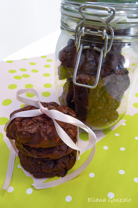 Galletas doble chocolate