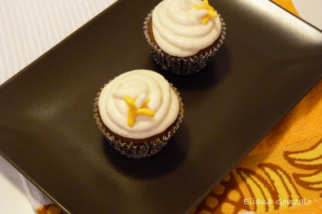 Cupcakes Canarios de Chocolate y Plátano