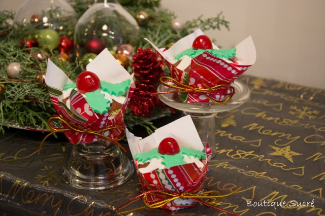 christmas Black Cupcakes