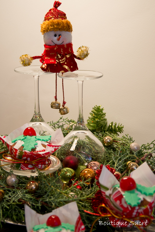christmas Black Cupcakes