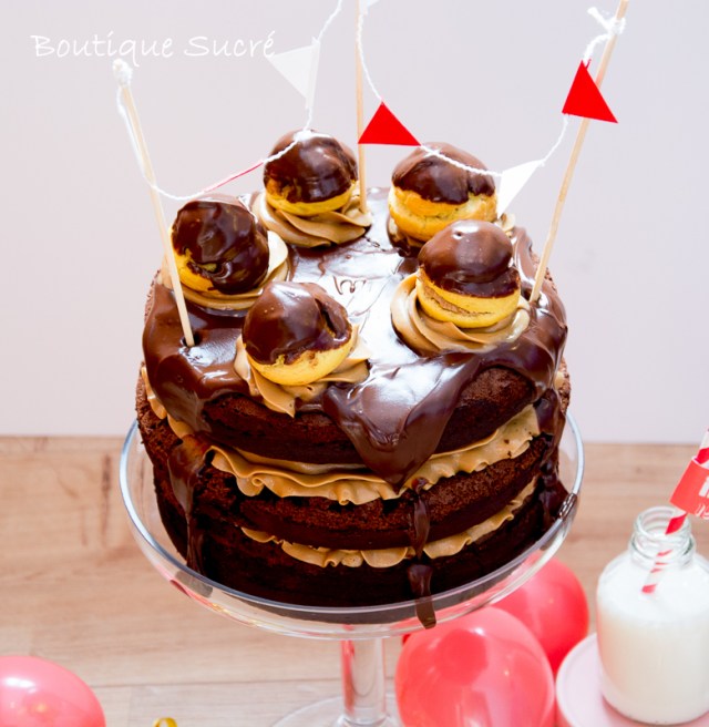 Nake Cake de Chocolate y Crema de Café