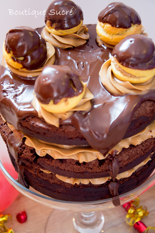 Nake Cake de Chocolate y Crema de Café