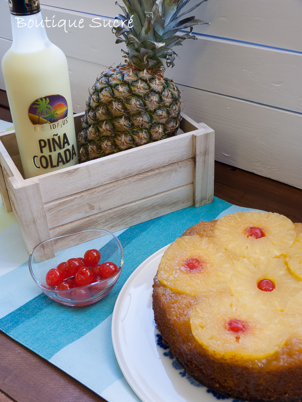 tarta de piña volteada