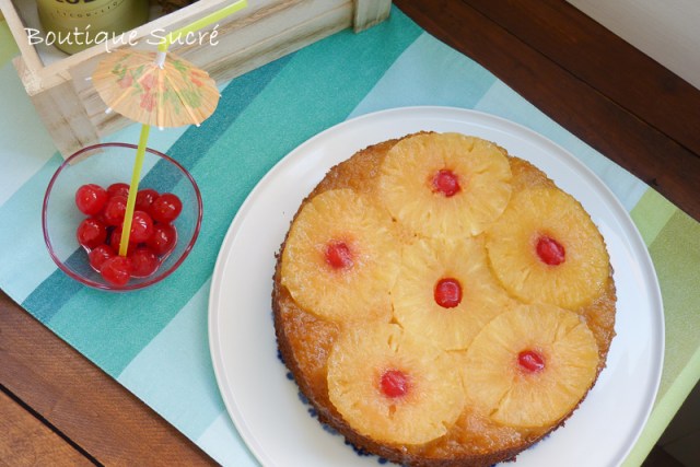 tarta de piña volteada