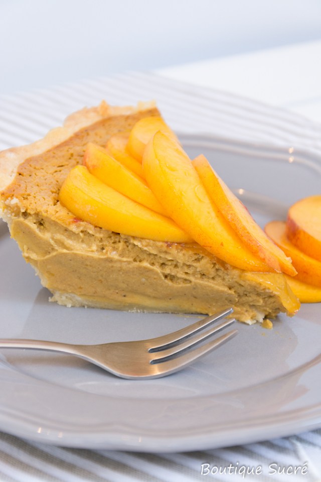 Tarta de Calabaza y Nectarinas