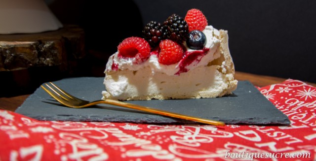 Pavlova frutos del bosque