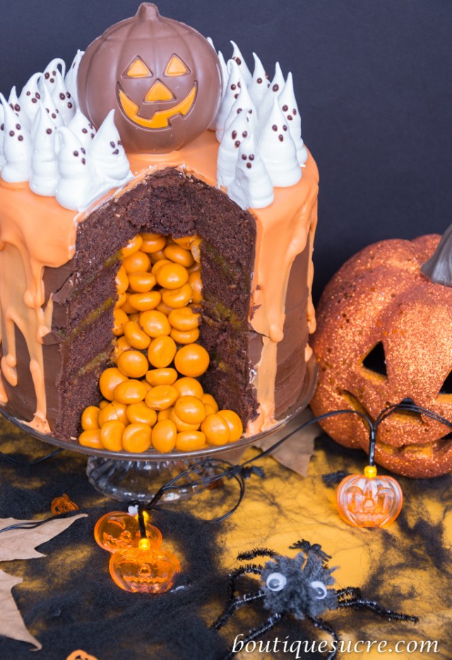 tarta piñata halloween