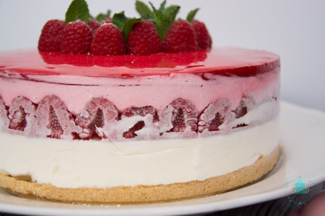 tarta mousse frambuesas y queso