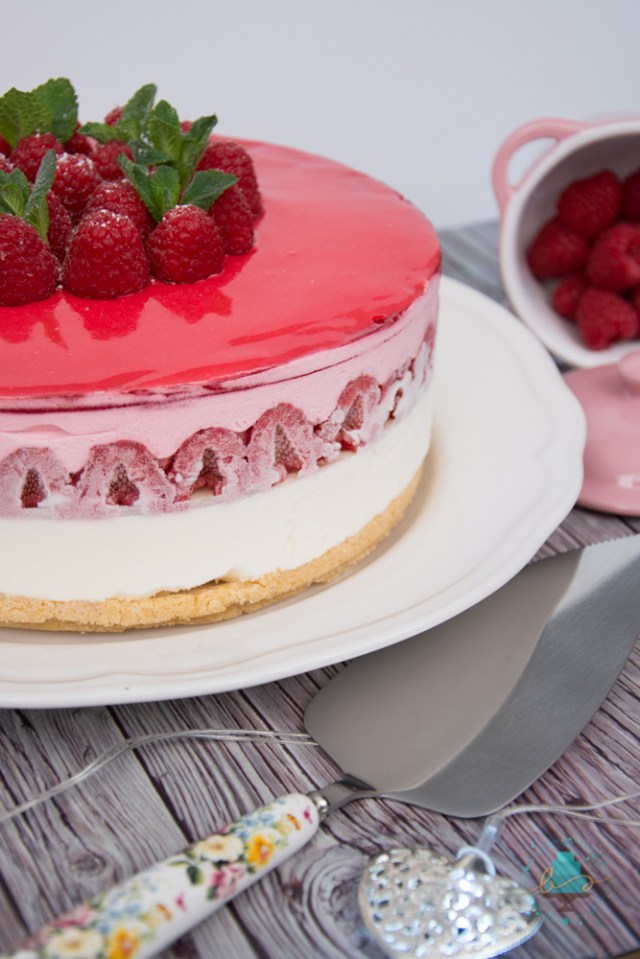 tarta mousse frambuesas y queso