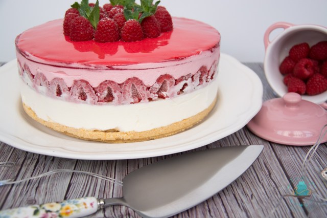 tarta mousse frambuesas y queso