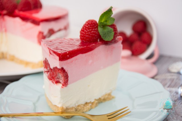 tarta mousse frambuesas y queso